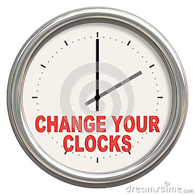 Change your clocks Stock Photo