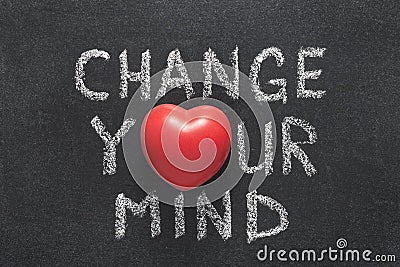 Change your mind heart Stock Photo