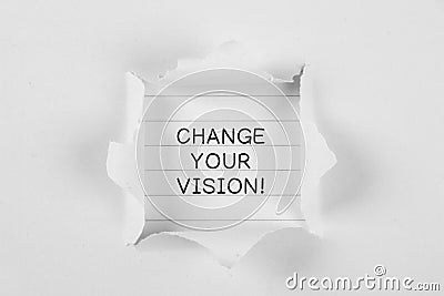 Change Your Vision! Stock Photo