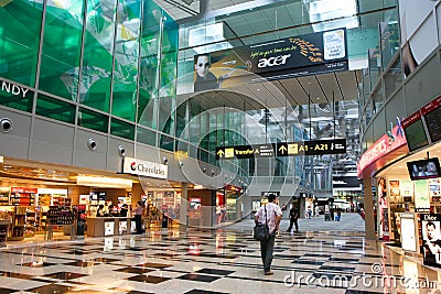 Changi Shoppings Editorial Stock Photo
