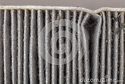 Changing a car cabin pollen filter . Detail Stock Photo