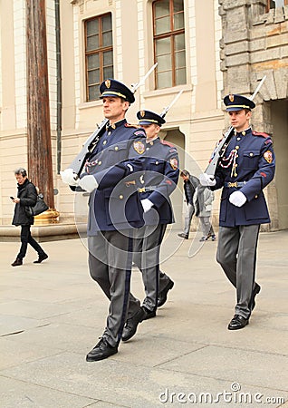 Changing of Castle Guards Editorial Stock Photo