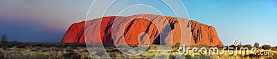 Changing Colors of Uluru Editorial Stock Photo