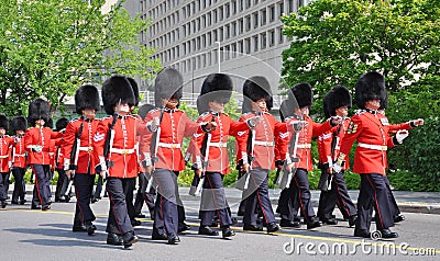 Changing of Guard in Ottawa, Canada Editorial Stock Photo