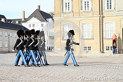 Changing guards Editorial Stock Photo