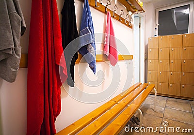 Changing room Stock Photo