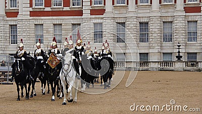 Changing of the Royal Horse Guards in London Editorial Stock Photo
