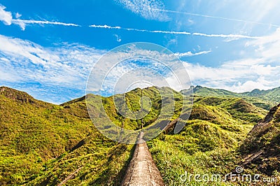 changren waste flues ruins in jinguashi, taipei, taiwan Stock Photo