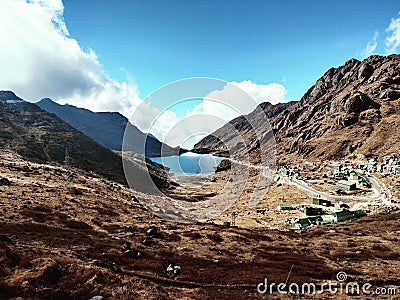 Changu Lake Tsomgo ChhoLake in Sikkim Stock Photo