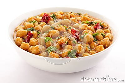 Channa masala from Indian Cuisine. Stock Photo
