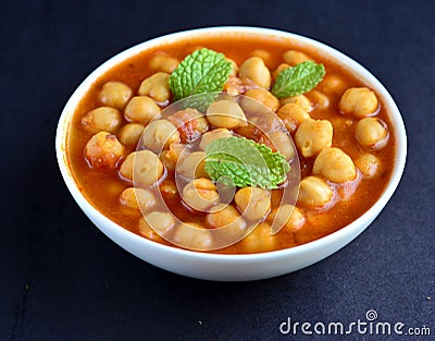 Channa Masala Stock Photo