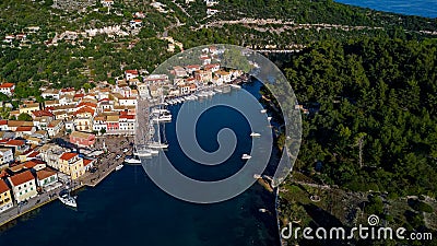 Channel in Gaios, Paxos island Stock Photo