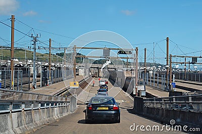 Channel tunnel Folkestone Editorial Stock Photo