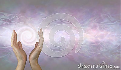Channelling Vortex healing energy background Stock Photo