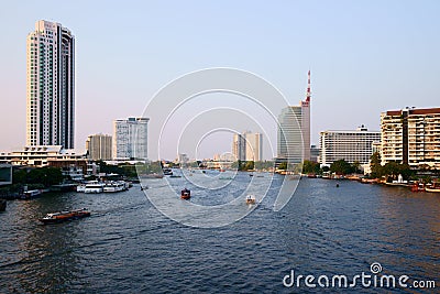 Chao Phraya River Editorial Stock Photo