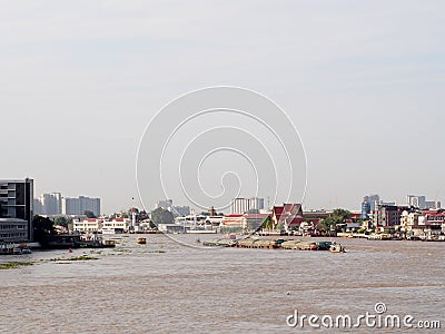 CHAO PHRAYA river boats Transportation, BANGKOK, THAILAND Editorial Stock Photo