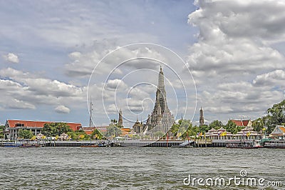 Chao Praya River in Bangkok, Thailand Editorial Stock Photo