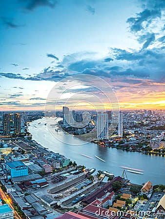 Chaophraya River, Bangkok Stock Photo