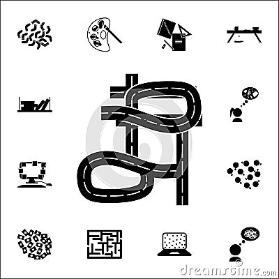 Chaos on the road icon. chaos icons universal set for web and mobile Stock Photo