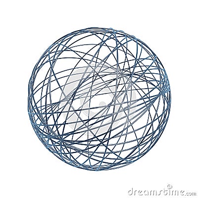 Chaos wire ball Stock Photo