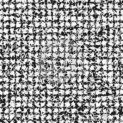 Chaotic black pattern. Monochrome scatter texture. Vector abstract shape. Bold dynamic backdrop. Vector Illustration