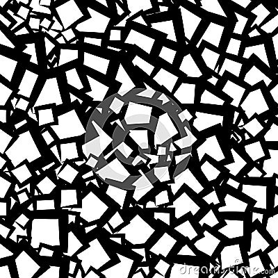 Chaotic geometric texture / pattern with random edgy shapes Vector Illustration