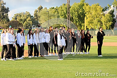 2024 Chaparral Firebirds Baseball vs. Youngker Roughriders Editorial Stock Photo