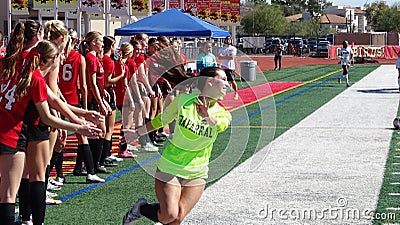 2023-24 Chaparral Girls Soccer vs. Desert Mountain Wolves Editorial Stock Photo