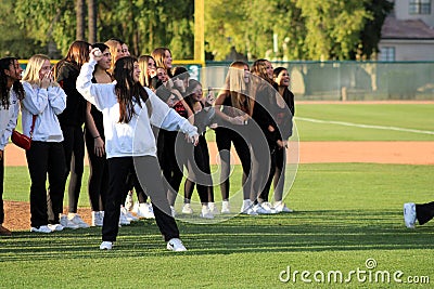 2024 Chaparral Firebirds Baseball vs. Youngker Roughriders Editorial Stock Photo