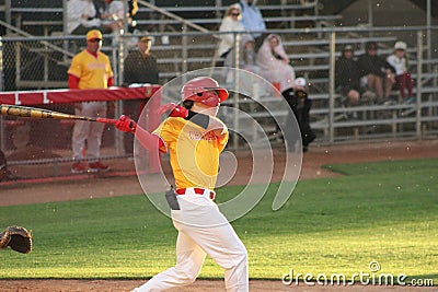 2024 Chaparral Firebirds Baseball vs. Youngker Roughriders Editorial Stock Photo