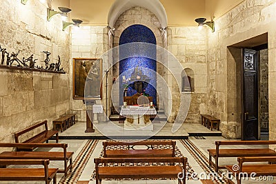 Chapel of the Blessed Sacrament. Editorial Stock Photo