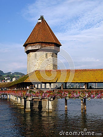 Chapel Bridge 02 Lucerne/Luzern, Switzerland Stock Photo