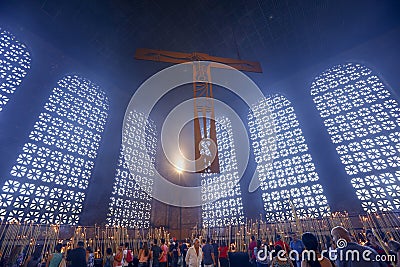 Chapel of the Candles of the Basilica of Aparecida Editorial Stock Photo