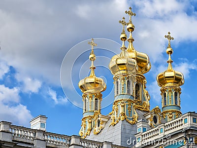 Chapel (Church of the Resurrection), Pushkin near St.Petersburg Stock Photo
