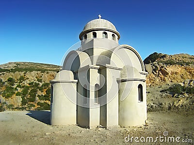 Chapel on Crete, Greece Stock Photo