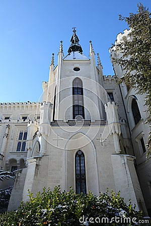 Chapel on Palace Hluboka Stock Photo