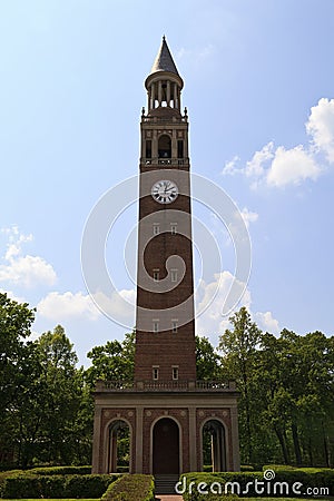 Chapel Hill Bell Tower UNC-CH Stock Photo