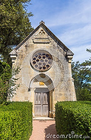 Chapel from Les Jardins de Marqueyssac Stock Photo