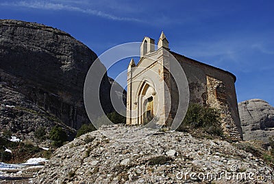 Chapel Montserrat Stock Photo