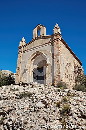 Chapel on the mountain of Montserrat, Spain Stock Photo