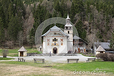 The Chapel Notre Dame de la Gorge Stock Photo