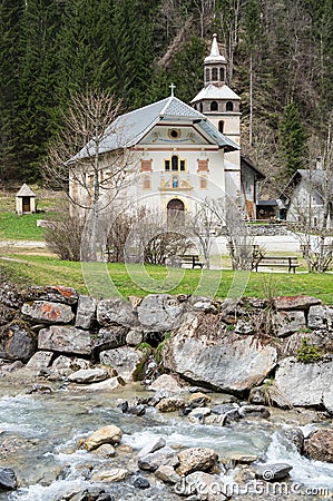 The Chapel Notre Dame de la Gorge Stock Photo