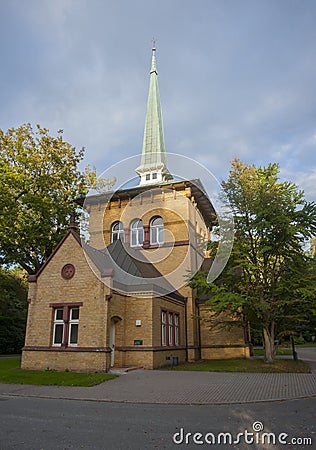 Chapel in ohlsdorf cemetery Stock Photo