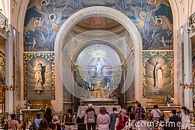 Chapel of Our Lady of the Miraculous Medal, Paris, France Editorial Stock Photo