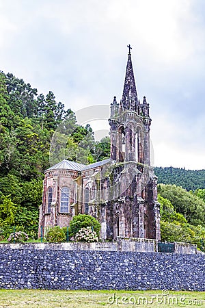 Chapel of Our Lady of Victories on Sao Miguel island, Azores, Portugal Stock Photo