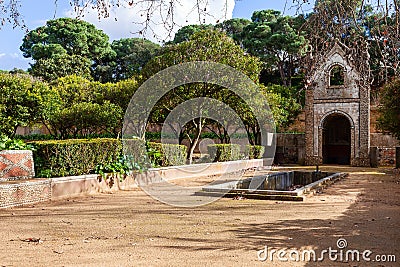 Chapel in Quinta da Fidalga (Fidalga Palace and Gardens) Stock Photo