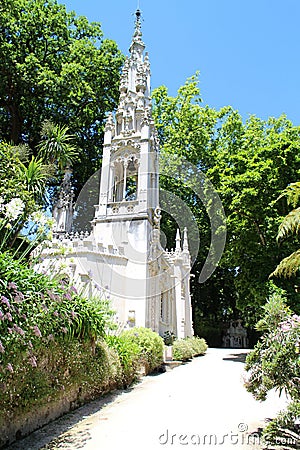 The chapel of Quinta da Regaleira, Sintra, Portugal Stock Photo