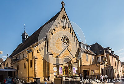 Chapel of the revelation of the Lord Jesus Margaret Mary Alacoque in Paray Le Monial, Editorial Stock Photo