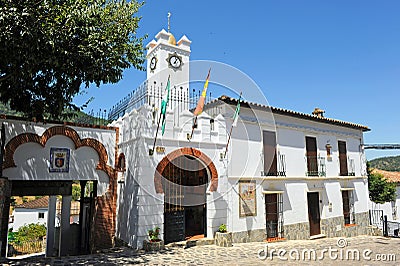 Chapel of San Antonio de Padua in Benamahoma, Cadiz province, Spain Editorial Stock Photo