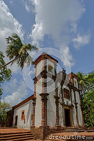 Chapel Of St. Catherine,Church built in 1510 A.D.,UNESCO World Heritage Site,Old Goa Stock Photo